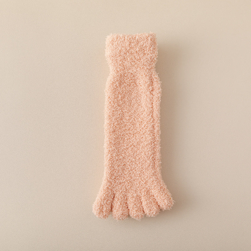 CozyNest Fleece Toe Socks