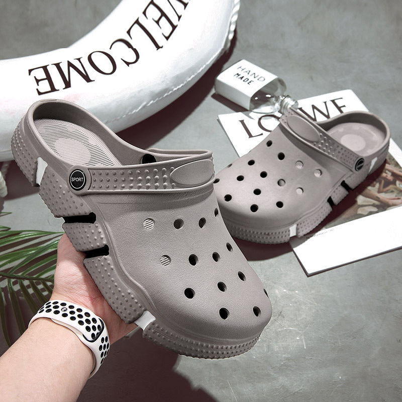 Trendy Hollow-Out Closed Toe Sandals