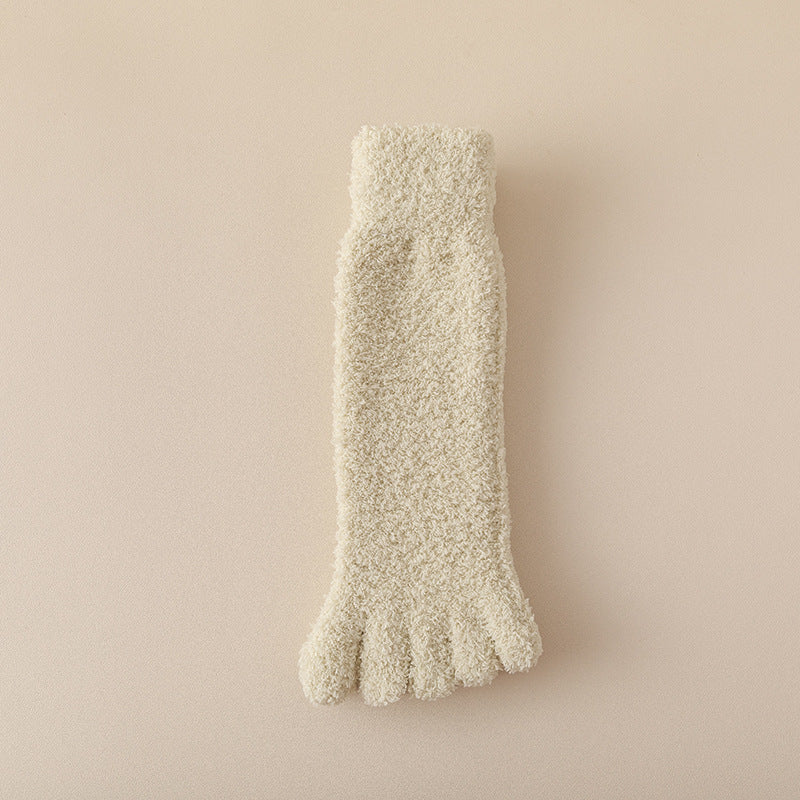 CozyNest Fleece Toe Socks