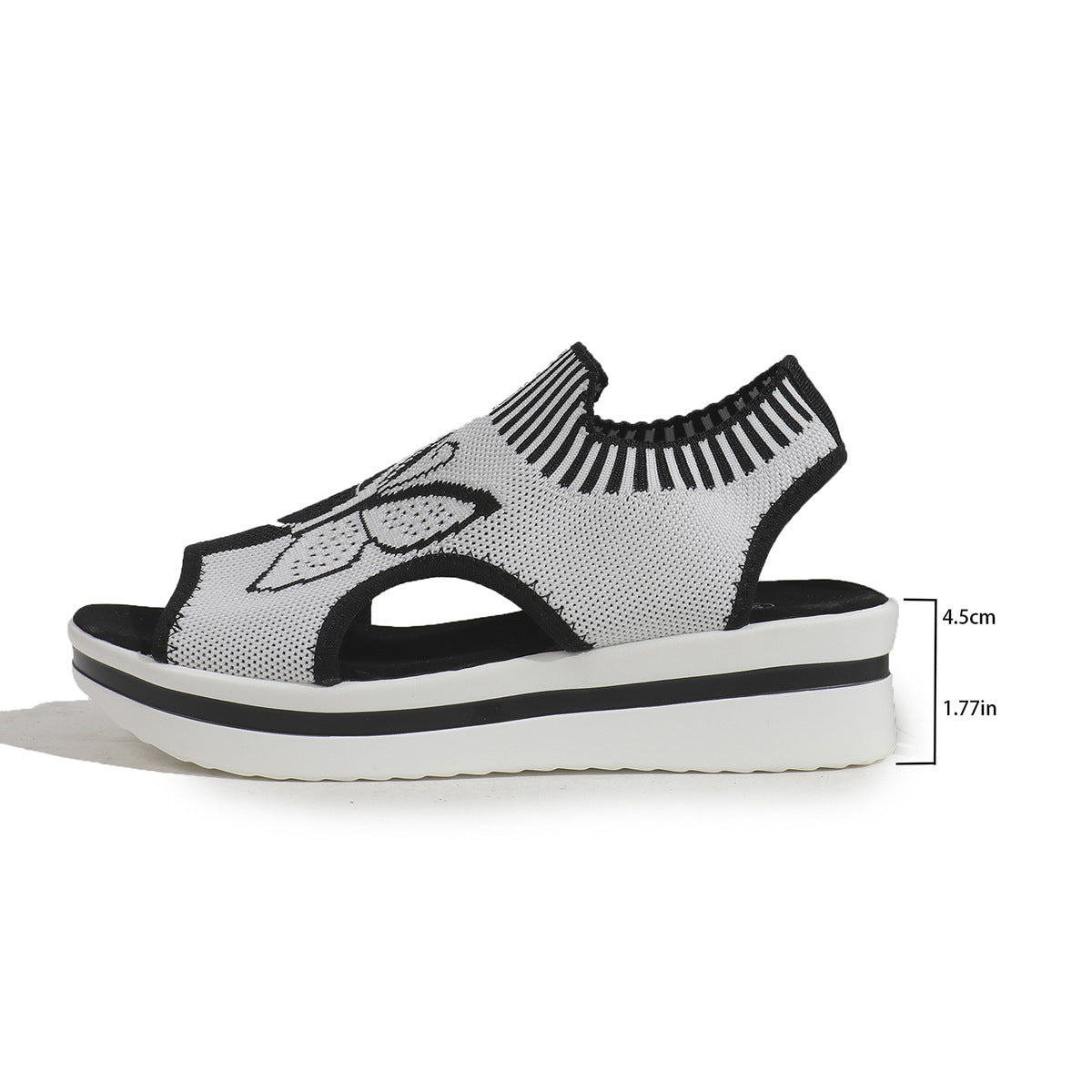 Butterfly Print Breathable Sandals