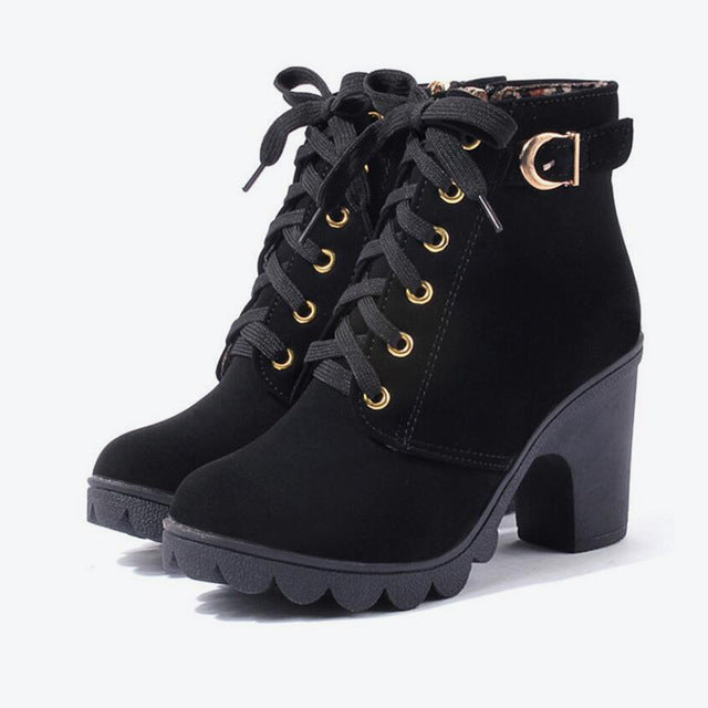 Cross Strappy Martin Booties