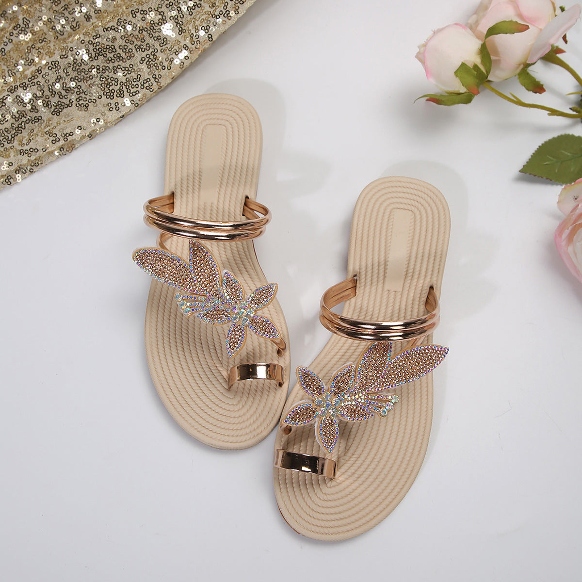 Maple Leaf Beach Flip-Flops