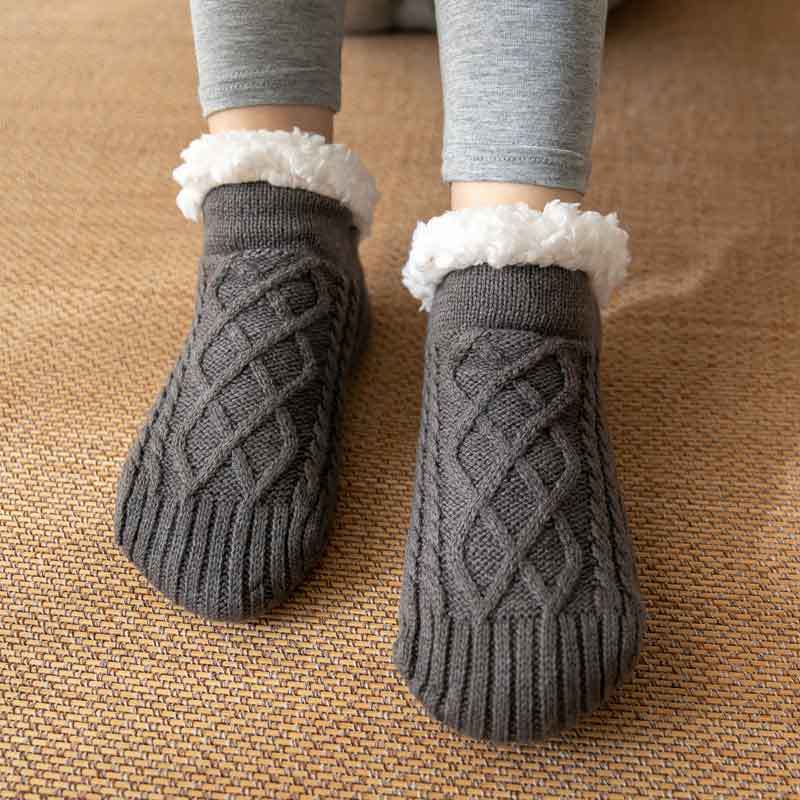 Knitted Plush Non-Slip Floor Socks
