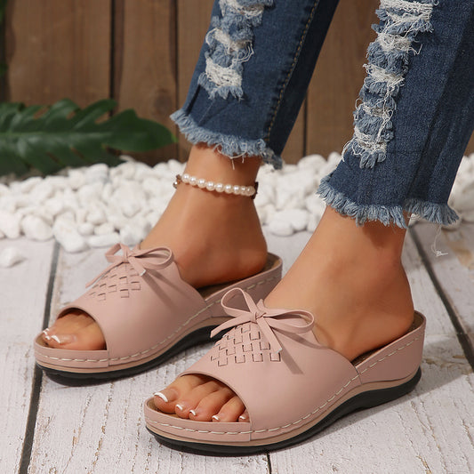 Retro Embroidered Stitching Sandals
