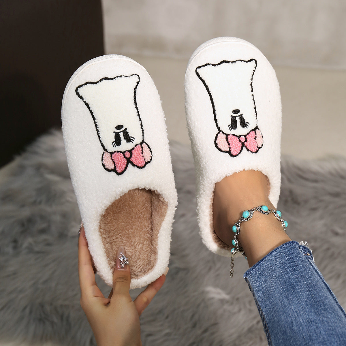 Cartoon Ghost Memory Slippers