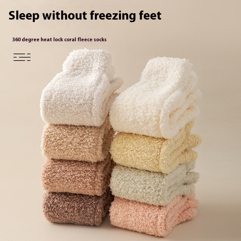 CozyNest Fleece Toe Socks