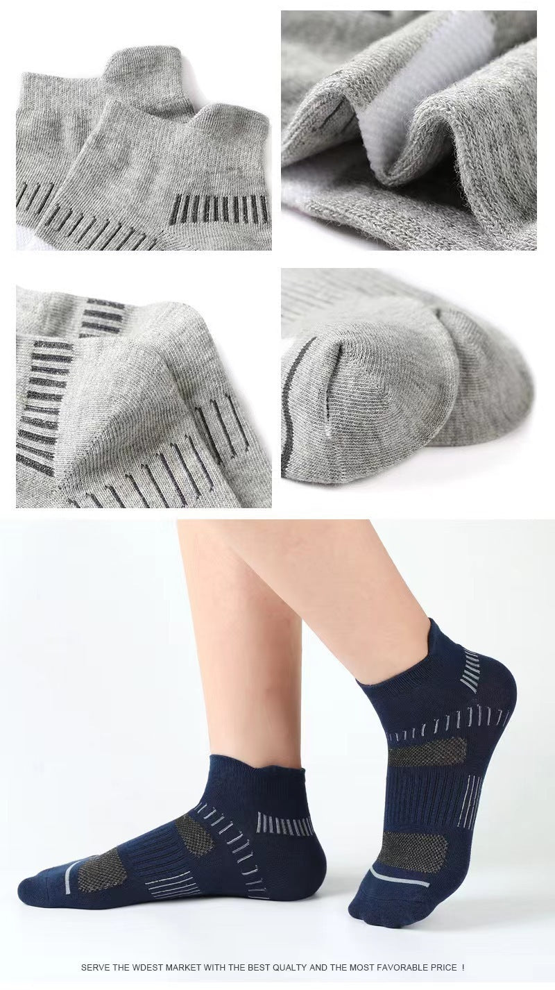 Breathable Mesh Cotton Sports Socks