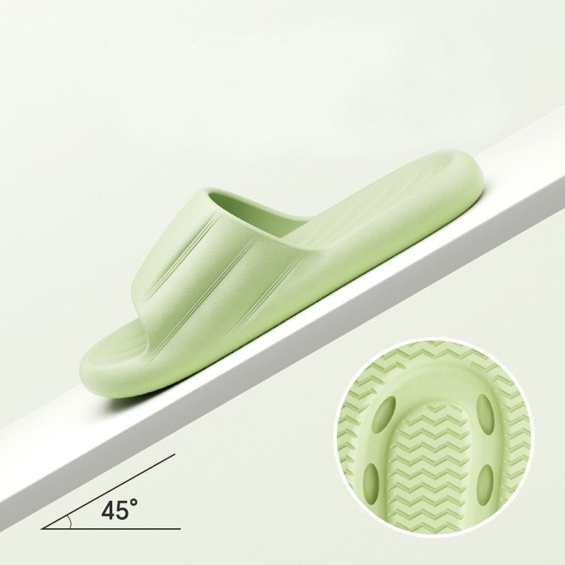 Striped Thick-Bottom Home Slippers