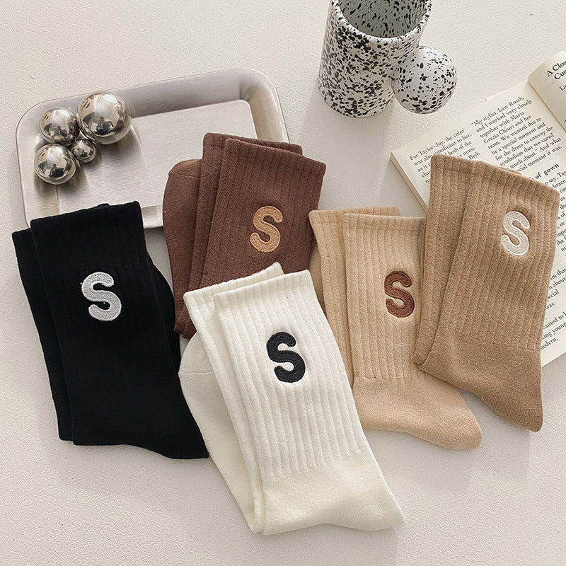 EmbroiS Cotton Socks