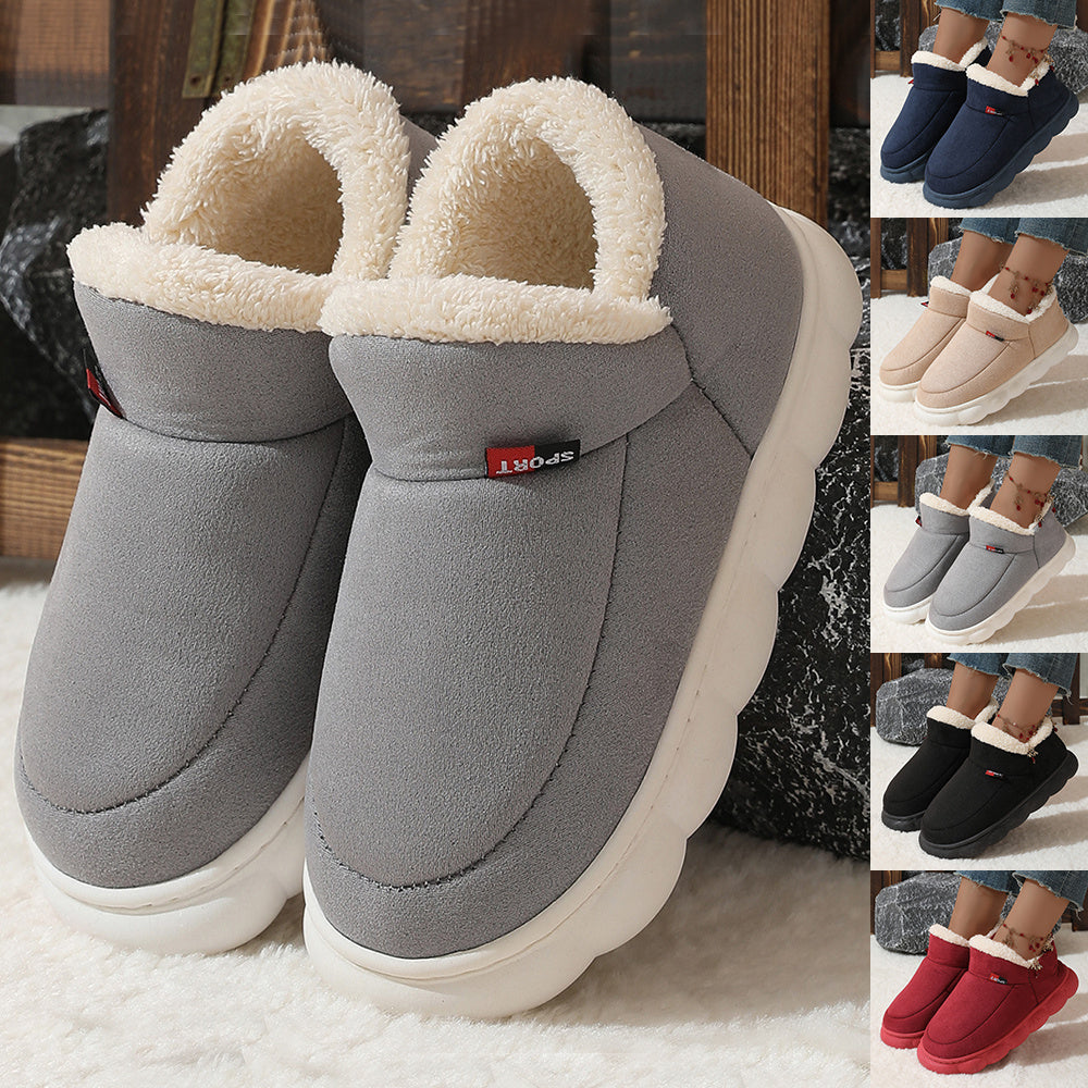 Plush Suede Winter House Shoes