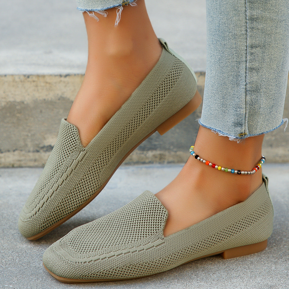 Casual Square Toe Loafers