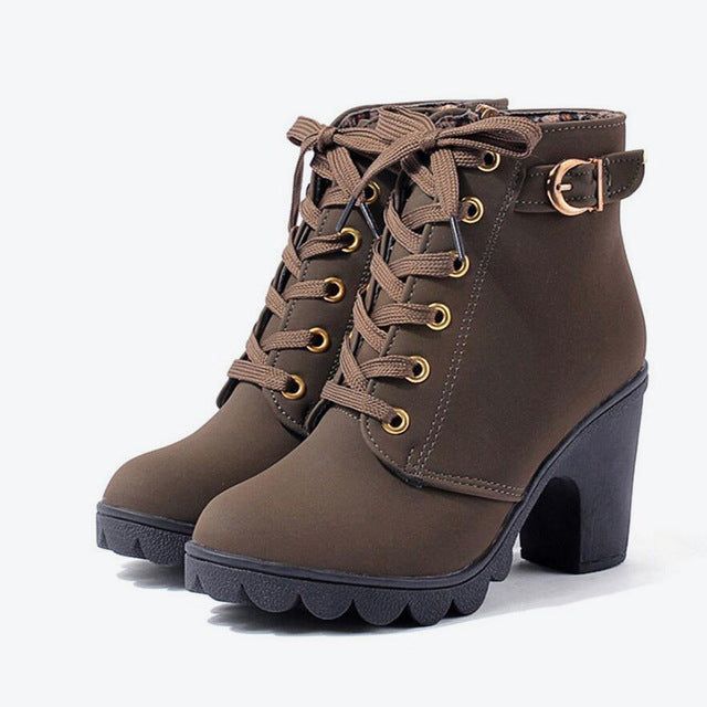 Cross Strappy Martin Booties