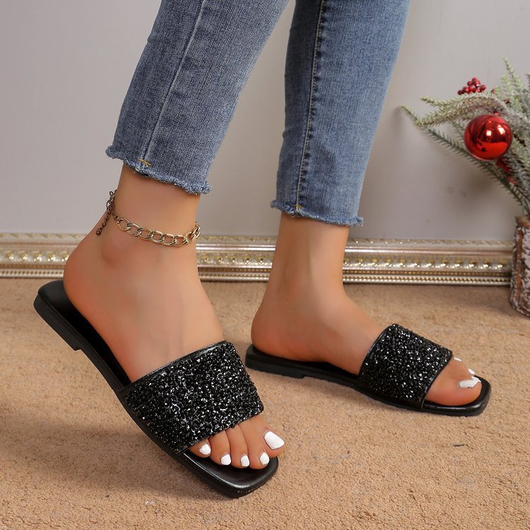 Pearl Flat Fashion Slippers