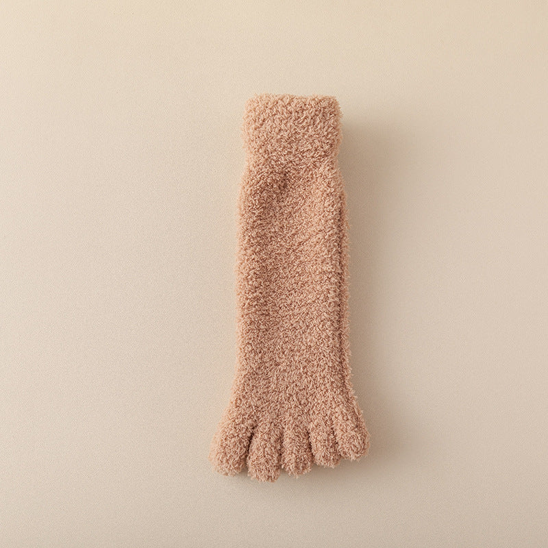 CozyNest Fleece Toe Socks