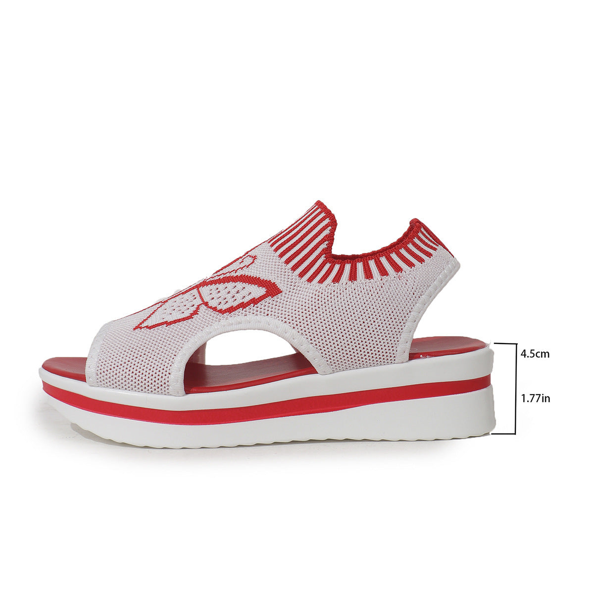 Butterfly Print Breathable Sandals