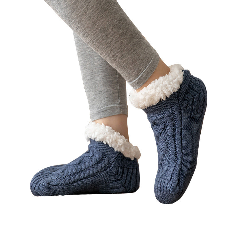 Knitted Plush Non-Slip Floor Socks
