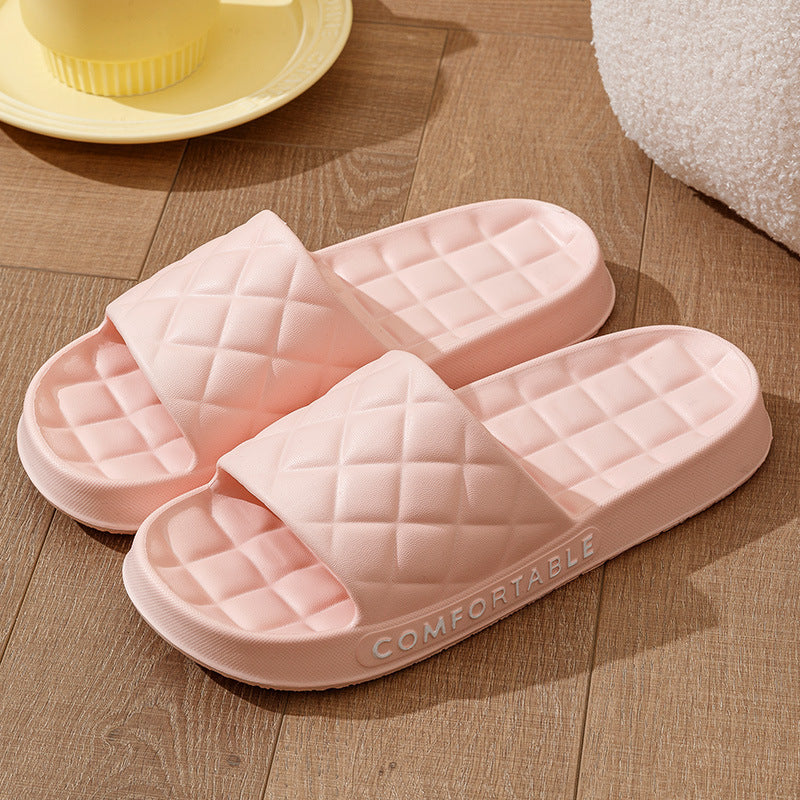 Plaid Soft-Soled Indoor Slippers