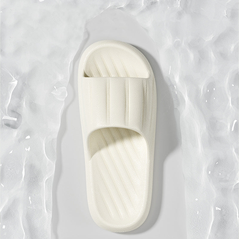 Striped Thick-Bottom Home Slippers