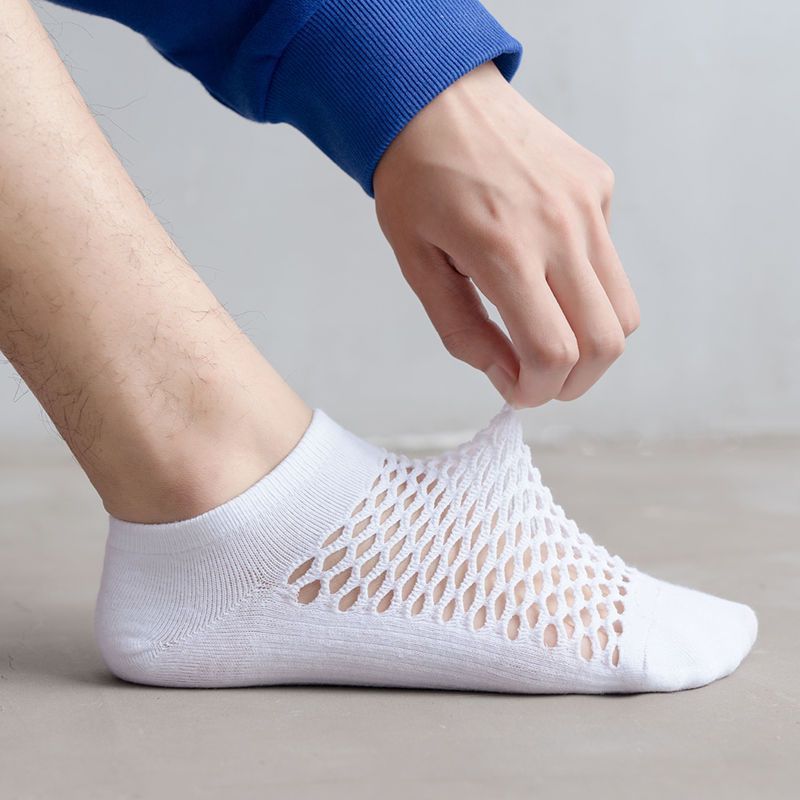 Men’s Low-Cut Mesh Cotton Socks