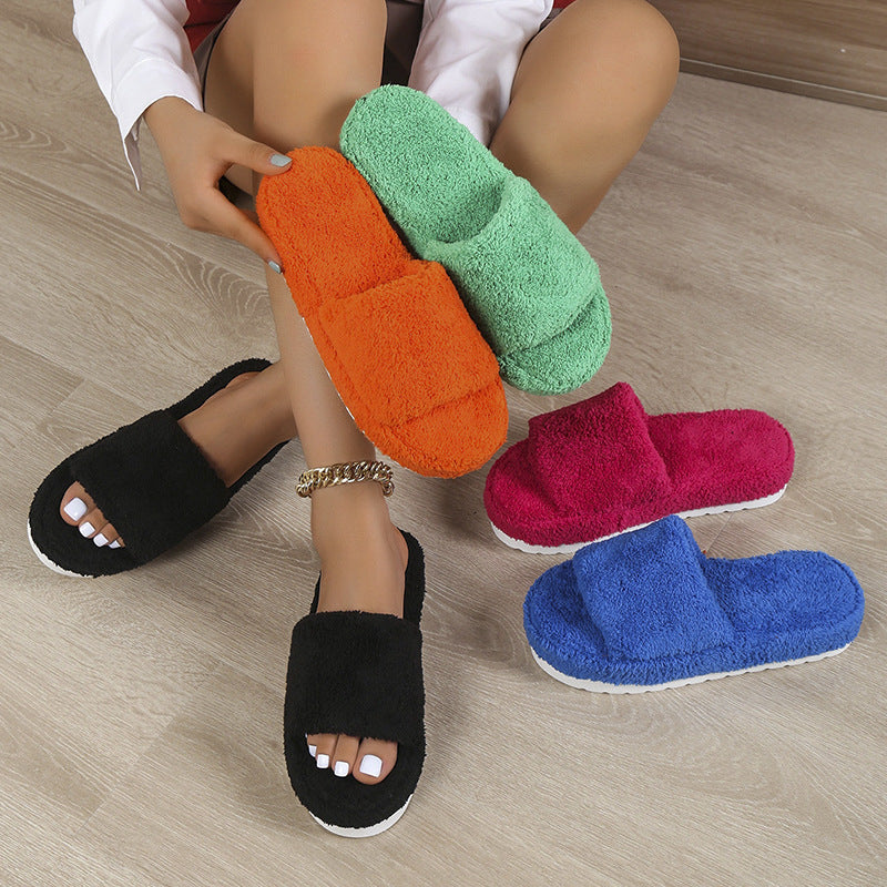 Fuzzy Winter House Slippers
