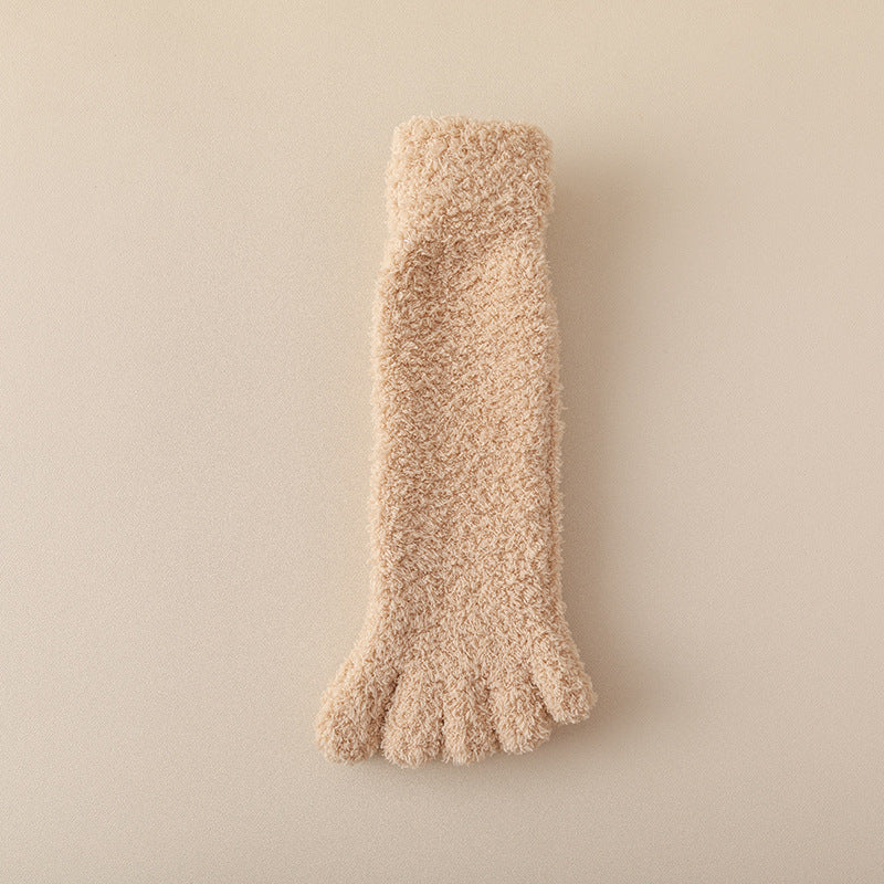 CozyNest Fleece Toe Socks