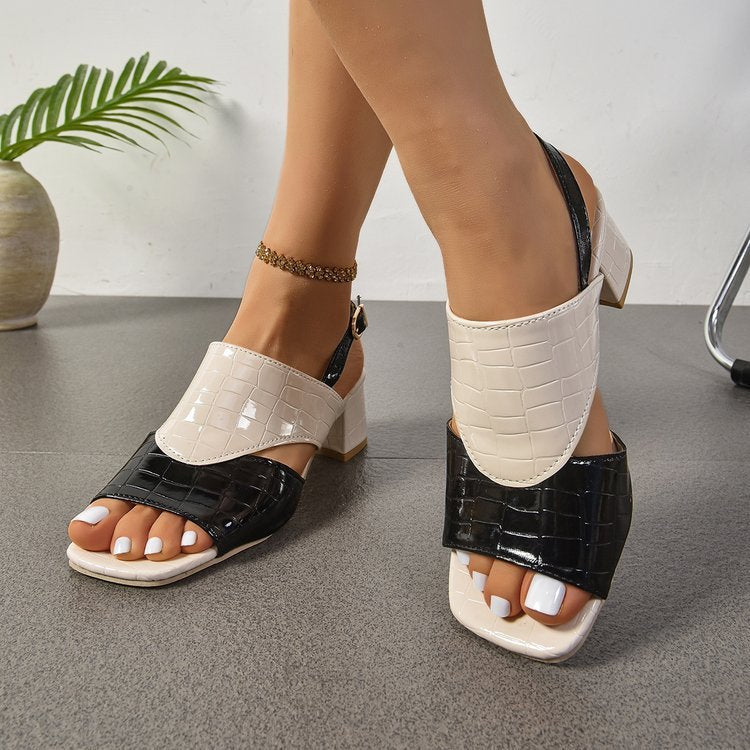 Mid-heel Chunky Heel Sandals
