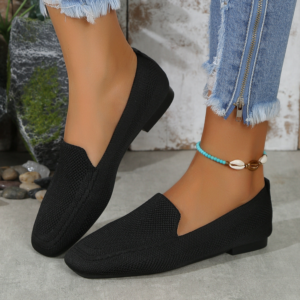 Casual Square Toe Loafers
