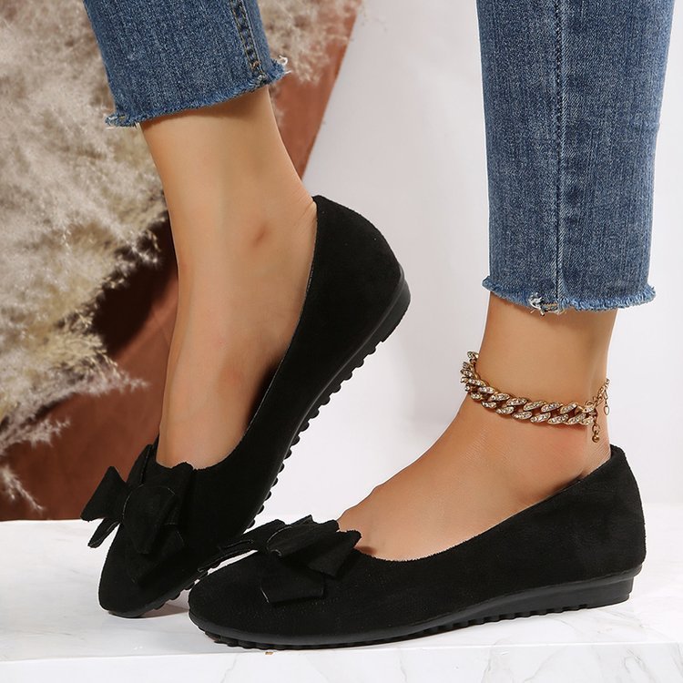 Bowknot Round Toe Loafers