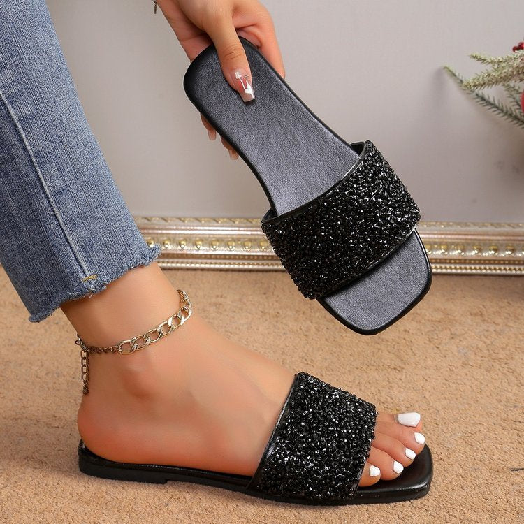 Pearl Flat Fashion Slippers