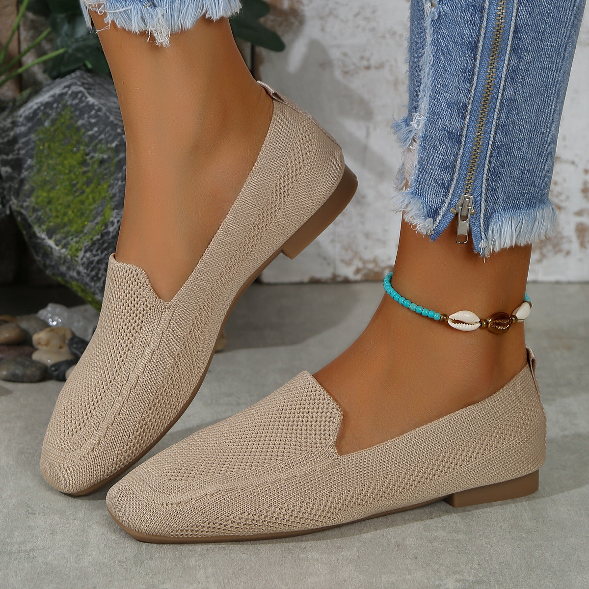 Casual Square Toe Loafers