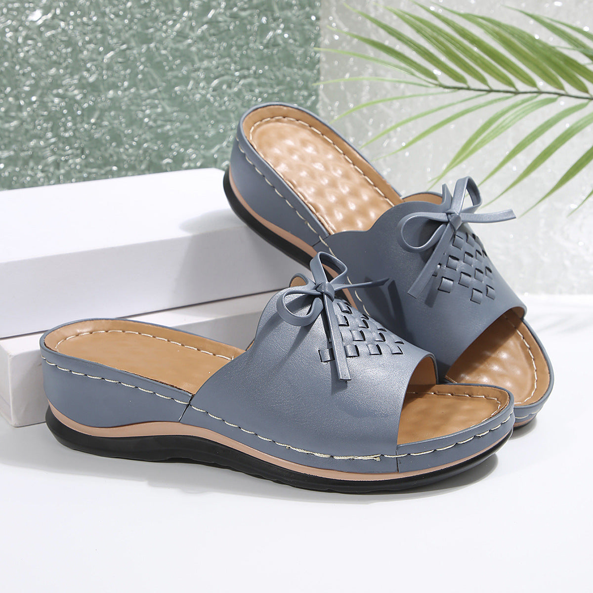 Retro Embroidered Stitching Sandals