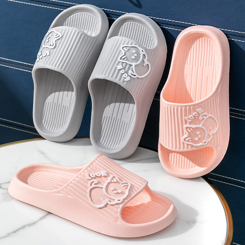 Cute Cat Platform Slippers