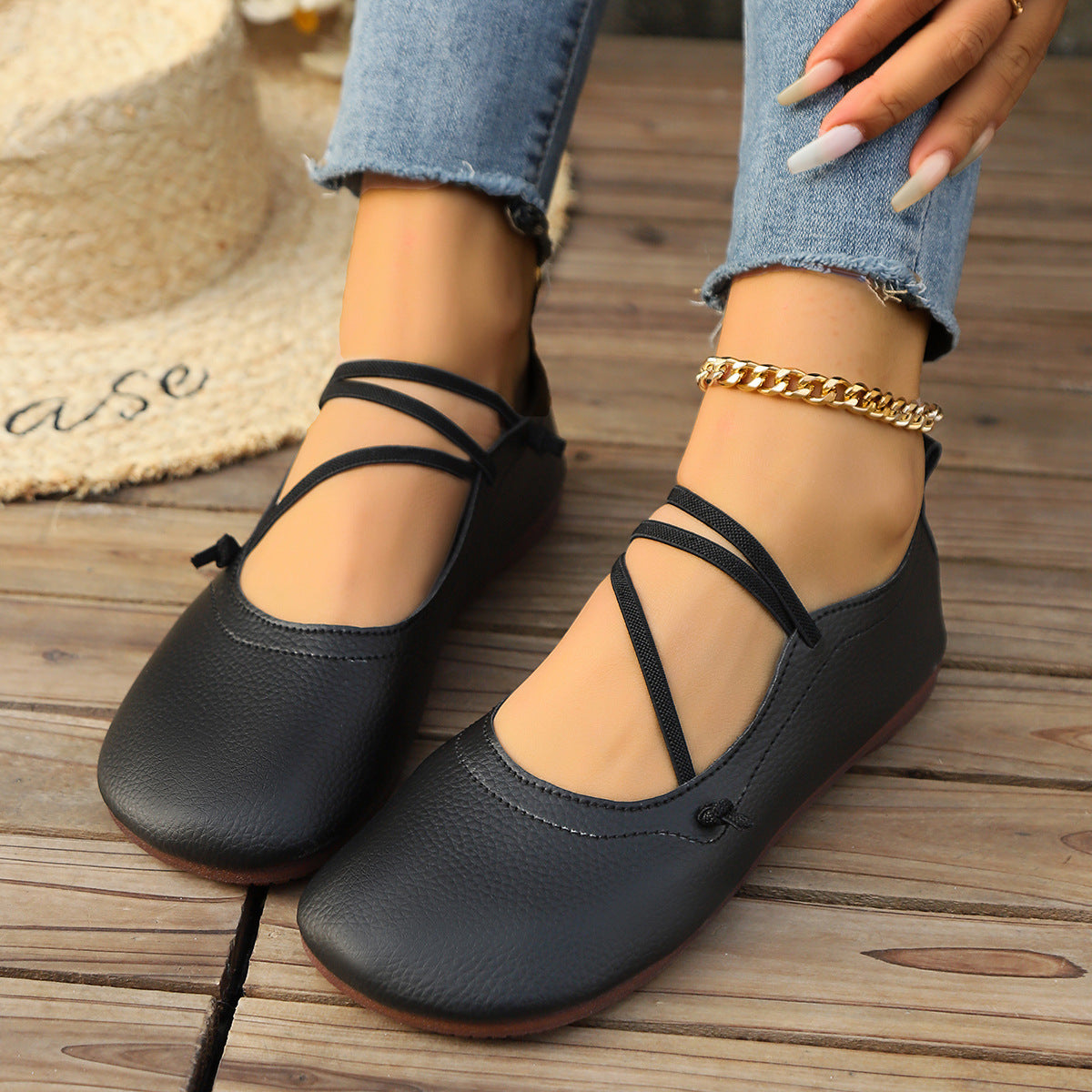 Square Toe Casual Flats