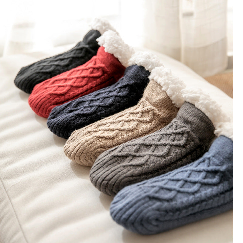 Knitted Plush Non-Slip Floor Socks