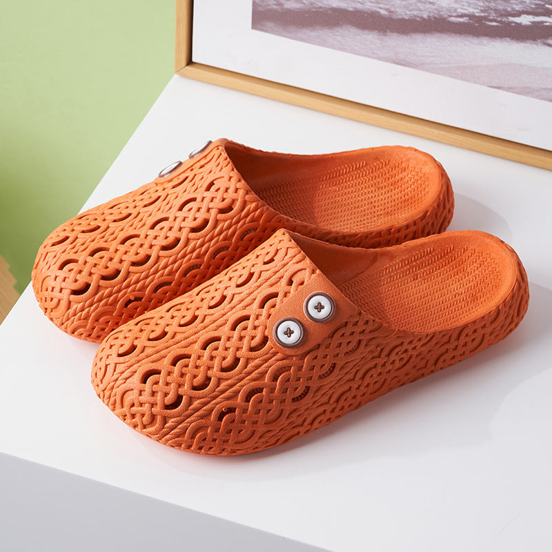 Non-Slip Closed-Toe Slippers