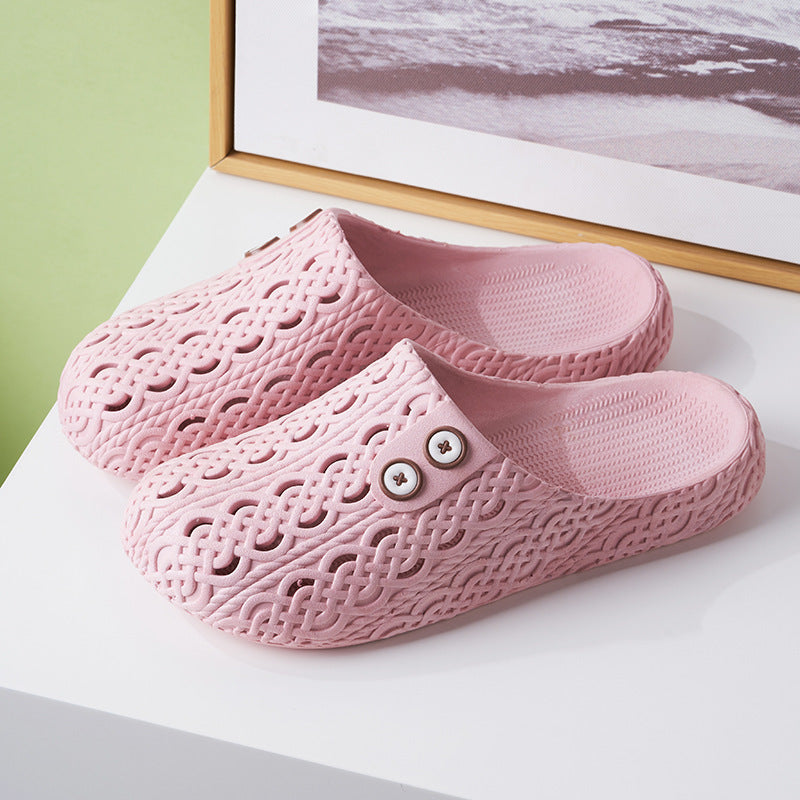 Non-Slip Closed-Toe Slippers