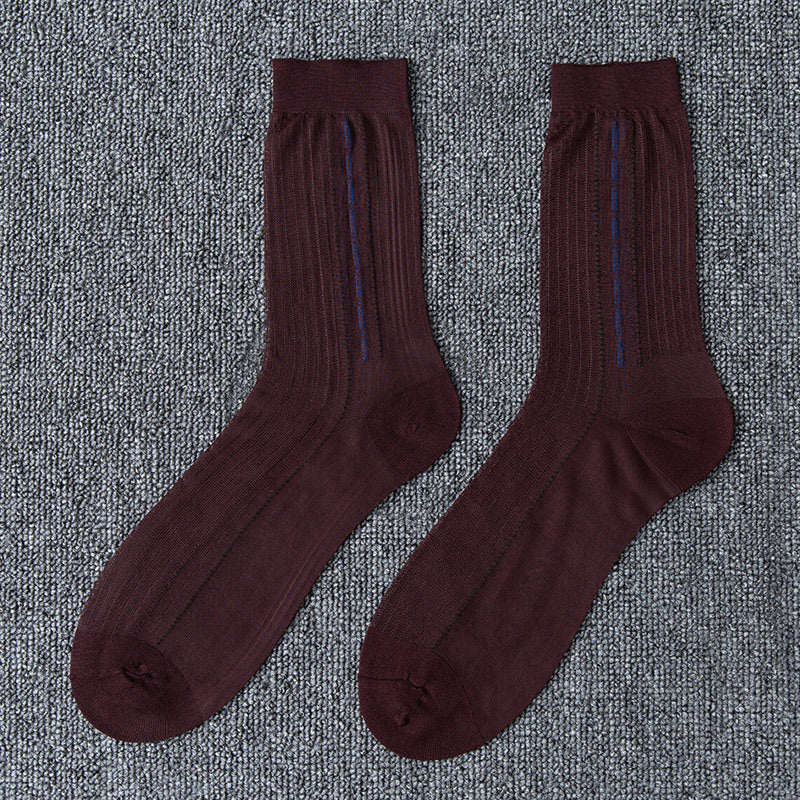 Pansy Jacquard Loose Mouth Socks