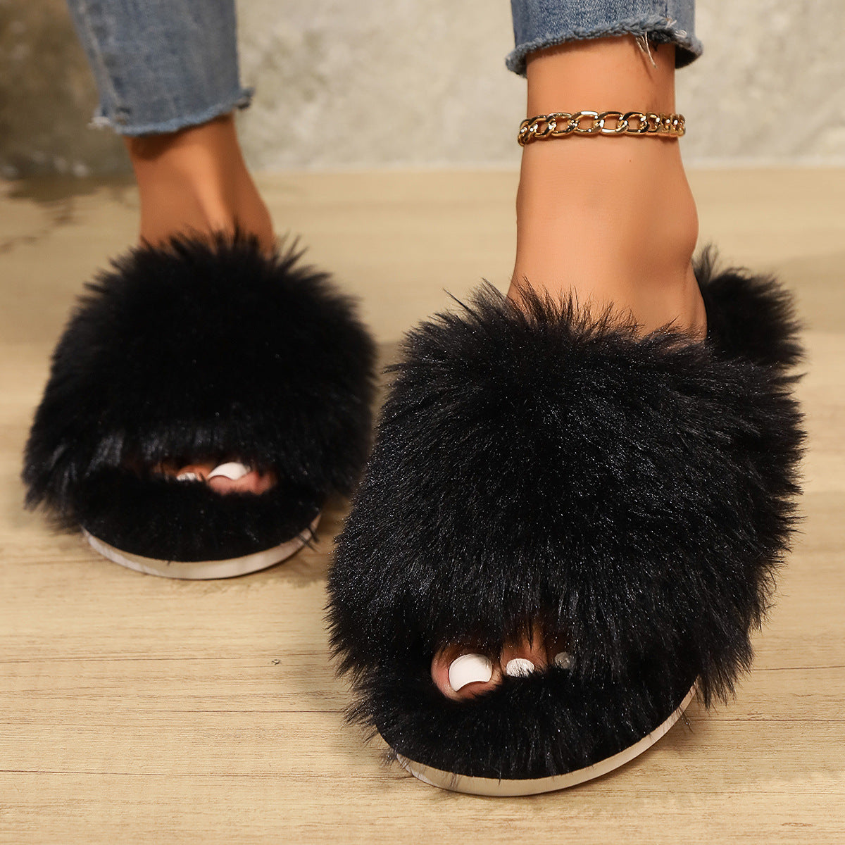 Plush Warm House Slippers