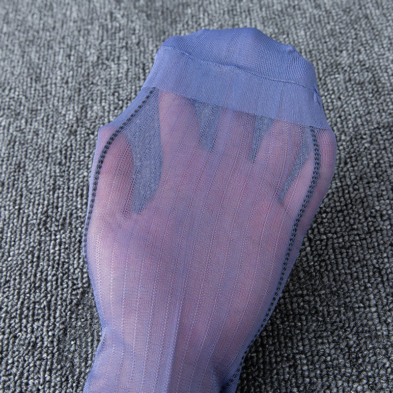 Pansy Jacquard Loose Mouth Socks