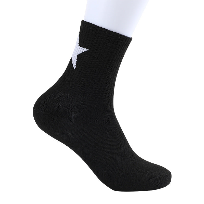 Five-Pointed Star Sports Socks