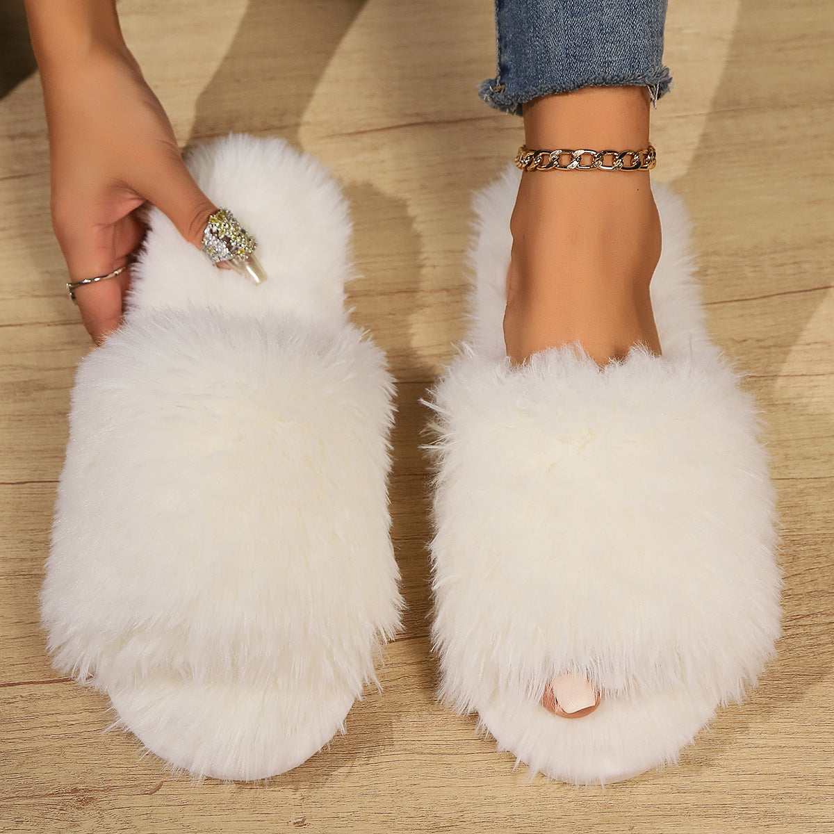 Plush Warm House Slippers