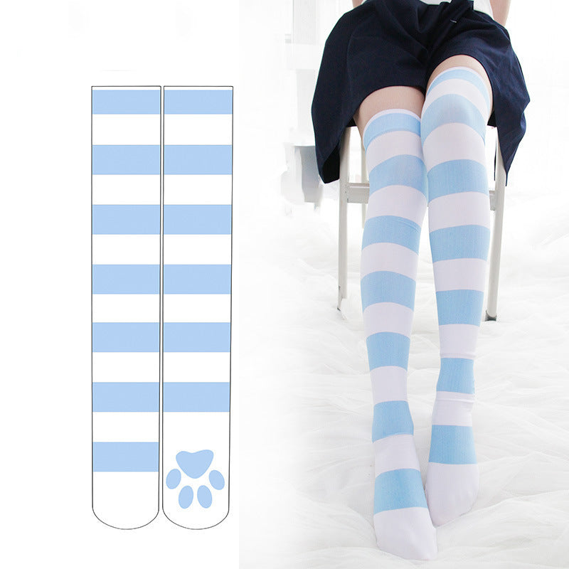 PawStripe JK Overknee Socks