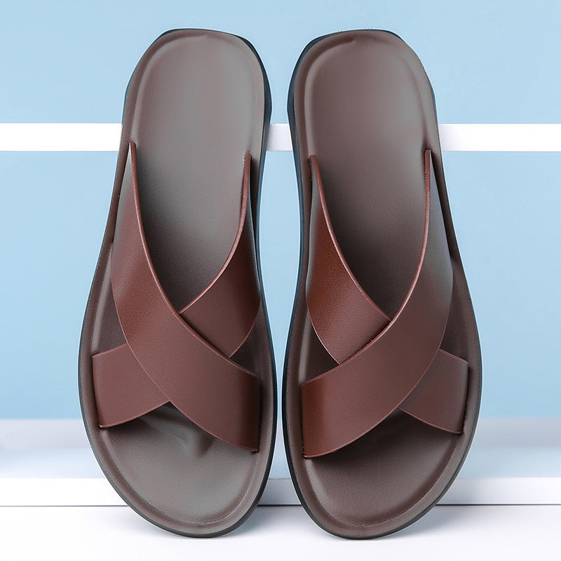 Leather Casual Slippers