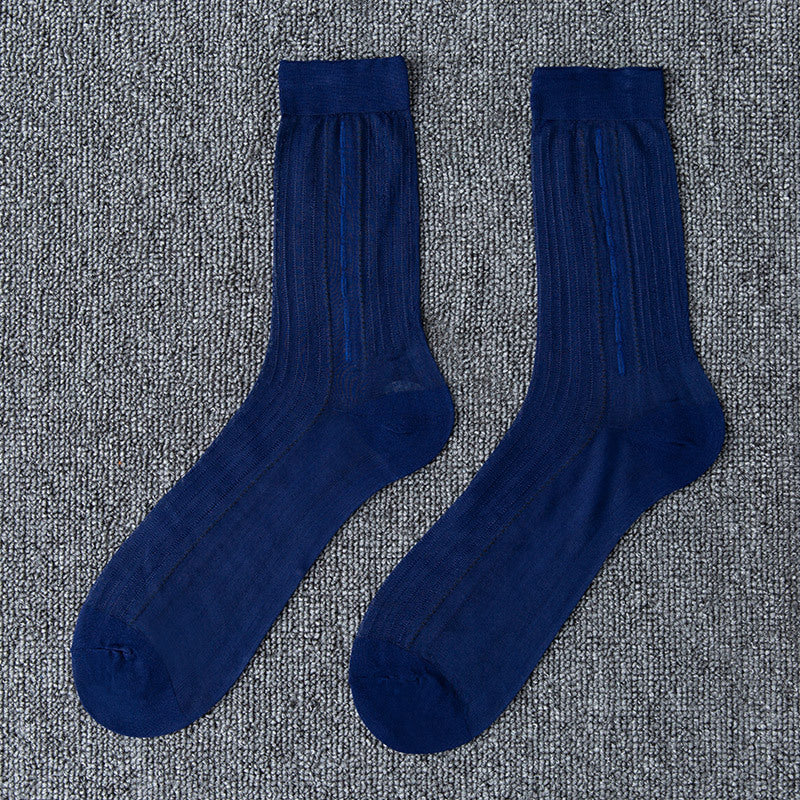 Pansy Jacquard Loose Mouth Socks
