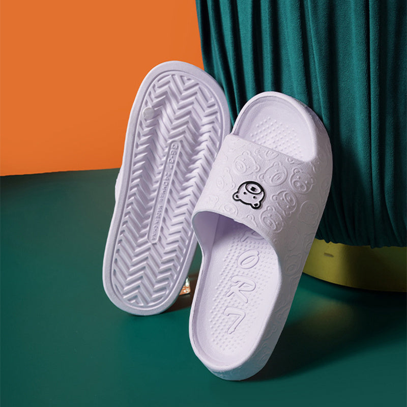 Cute Bear Thick-Soled Slippers