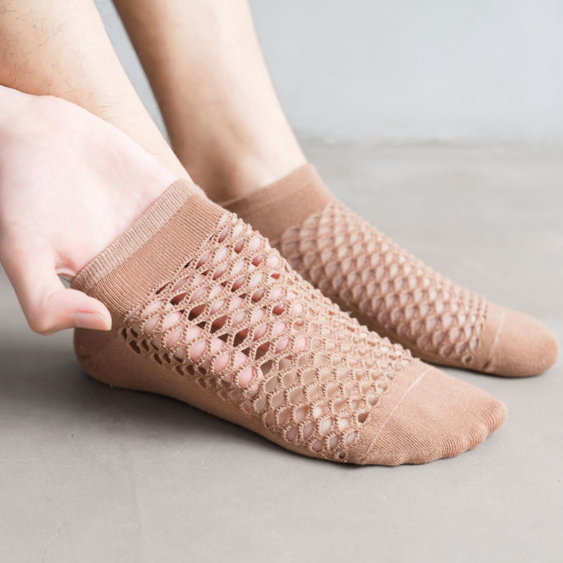 Men’s Low-Cut Mesh Cotton Socks