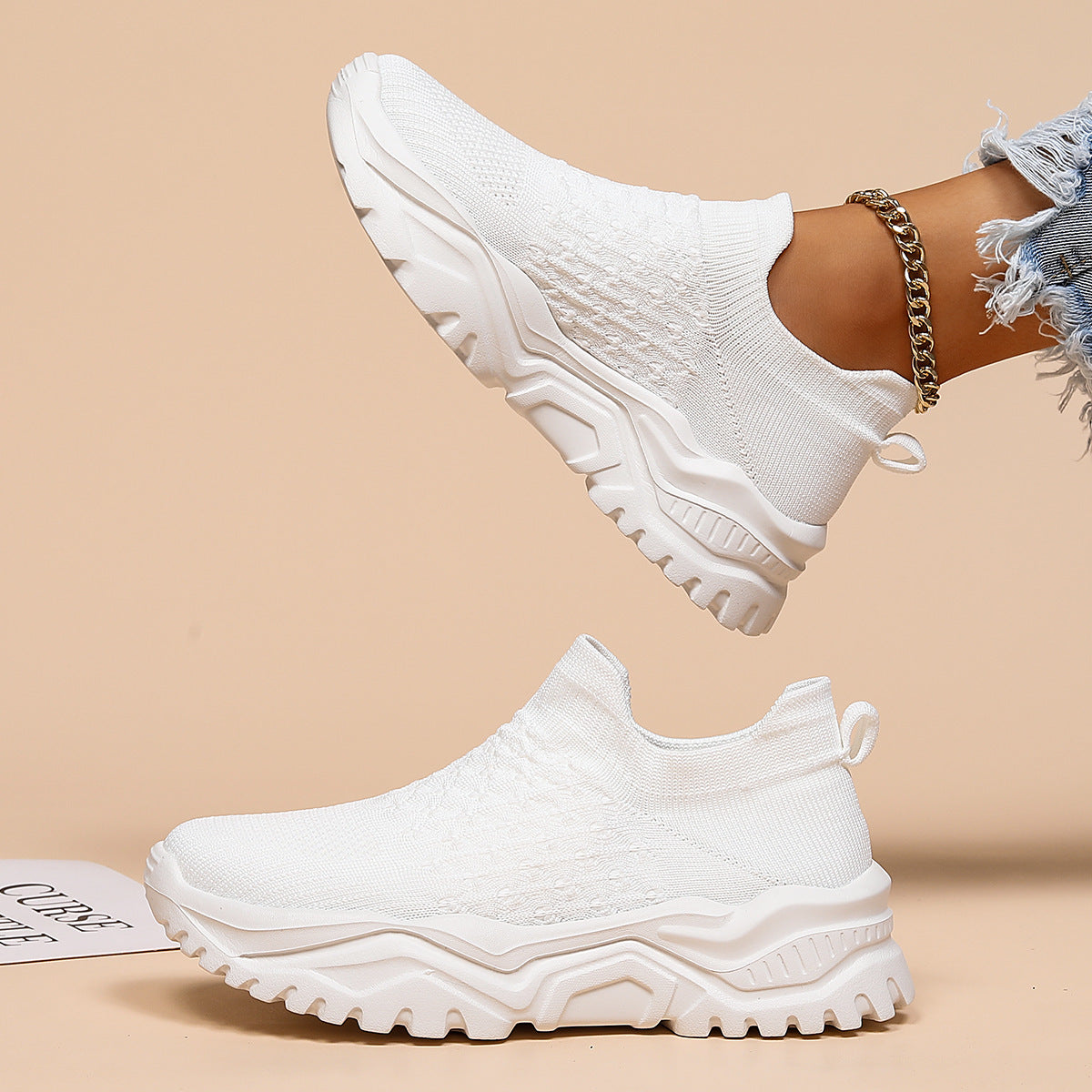 Plus Size Flyknit Shoes