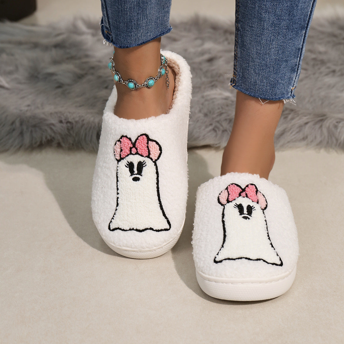 Cartoon Ghost Memory Slippers