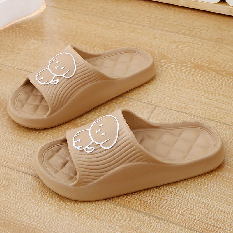 Cute Cartoon Dog Bathroom Slippers