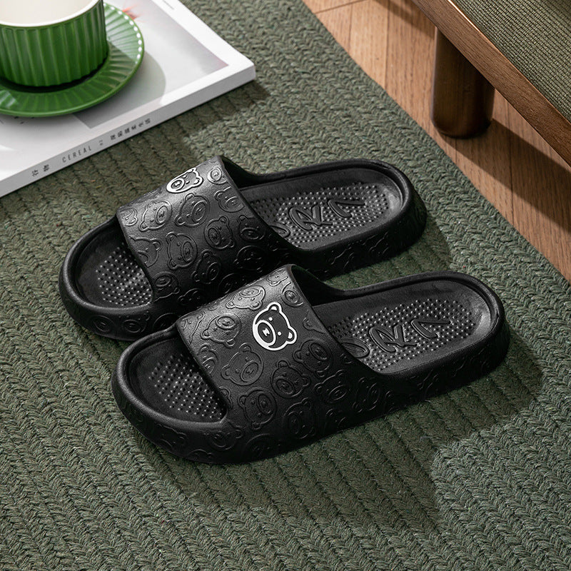 Cute Bear Thick-Soled Slippers